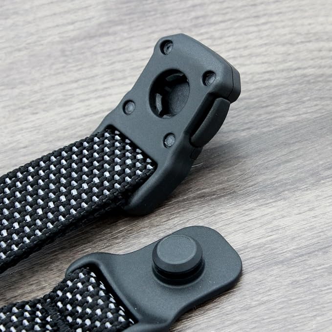 Quick Clip Dog Collar & Rope Leash Set, Red Medium – Magnetic Buckle, Reflective