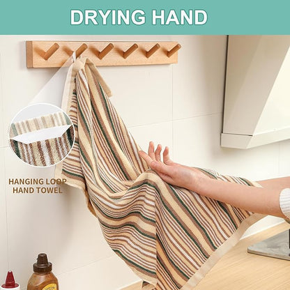 SALAS Kitchen Dish Towels for Drying Dishes, Large Cotton Kitchen Towels