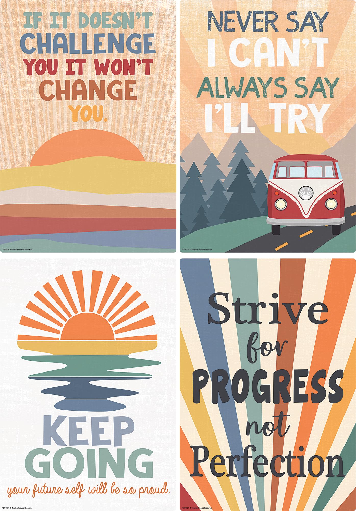Teacher Created Resources Moving Mountains Road Trip Positive Sayings Educational Poster Pack (TCR9229)