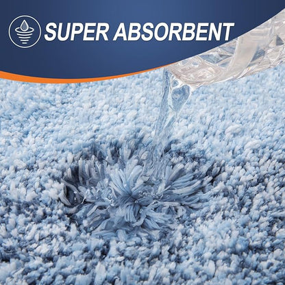 OLANLY Large Bathroom Rugs Mat 40x24, Extra Soft Absorbent Microfiber Bath Rugs, Rubber Backing, Quick Dry, Machine Washable Bath Mats for Bathroom Floor, Tub and Shower, Home Decor Accessories, Blue