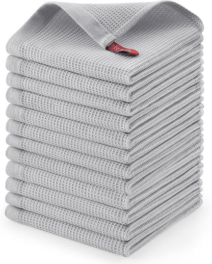 Homaxy 100% Cotton Waffle Weave Dish Cloths