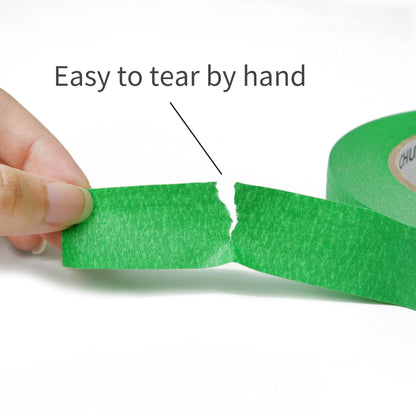 CHUANGSEED Green Painters Tape 1 Inch x 55 Yards x 10 Pack - Green Masking Tape Bulk Multi Pack for Painting, DIY Crafting, Marking, Artwork and School Projects, 550 Yards Total