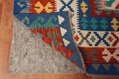 Rug Source Southwestern Style Collection Large Rugs (Palace Sized) Kilim Rectangle Rug, Hand Woven Green All-Over Rug, Oriental 100% Wool Carpet for Bedroom, Living Room, Dining Room