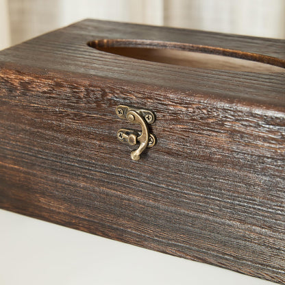 GZQWDC Rectangular Wood Tissue Box,Decorative Wooden Tissue Box Cover,Tissue Box Holder,Tissue Box for Bathroom&Tabletop