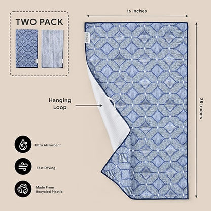 RECYCO Waffle Kitchen Towel Set of 2