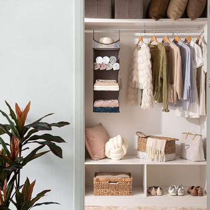 StorageWorks Hanging Closet Organizer, 3-Shelf Shelves