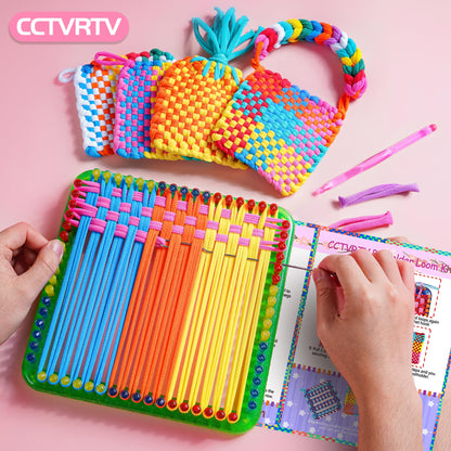 CCTVRTV Weaving Loom Kit Toys for Kids and Adults, Potholder Loops DIY Arts and Crafts for Boys and Girls Ages 5 6 7 8-12 13, Easy Potholder Loom Knitting Kits Gifts for Beginners, 252 Craft Loops