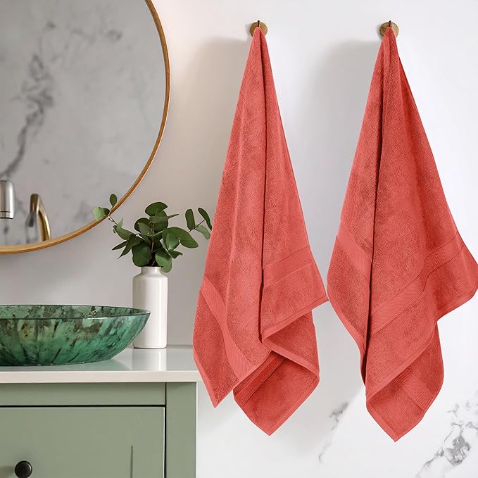 Superior Egyptian Cotton Pile Bath Towel Set of 2, Ultra Soft Luxury Towels