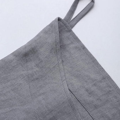 Amazhiyu Pure Linen Over The Door Laundry Hanging Hamper Bag