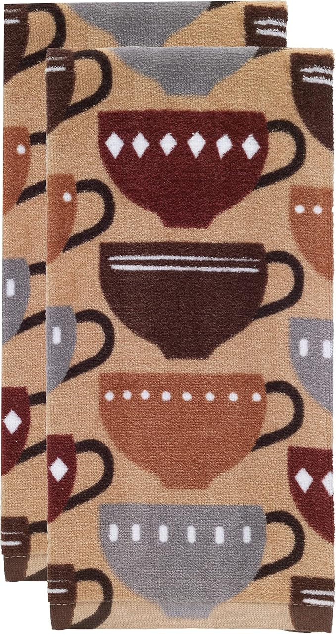 T-Fal Fiber Reactive Print Kitchen Towels: Highly Absorbent, Super Soft