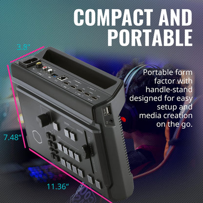 Cooler Master StreamEnjin Livestream Mixer, All-in-One Integration, 8 Customizable Storyboard, Dual Professional CDN Destinations, iPad/Android Tablet App (Tablet not Included) (RM-SEN1-H2H3-R1)