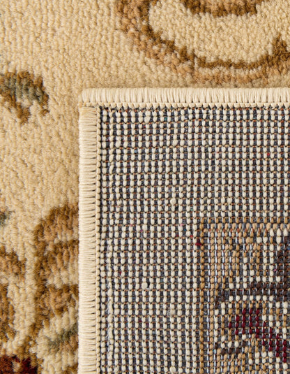 Unique Loom Versailles Collection Traditional Classic Floral Motif Area Rug (4' 0 x 6' 0 Rectangular, Ivory/ Tan)