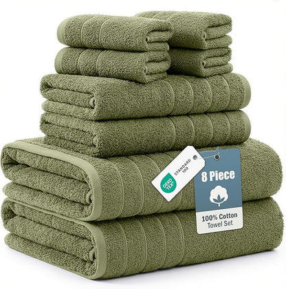 Casa Platino 100% Cotton Hotel Bath Towel Set
