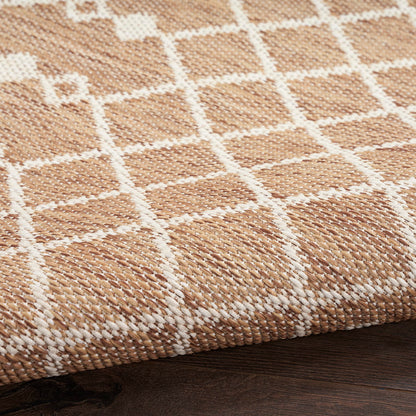 Nourison Home Positano Jute 5' x 7' Area Rug - Easy Clean, Non Shedding, Bed Room, Living Room, Dining Room, Kitchen (5' x 7')