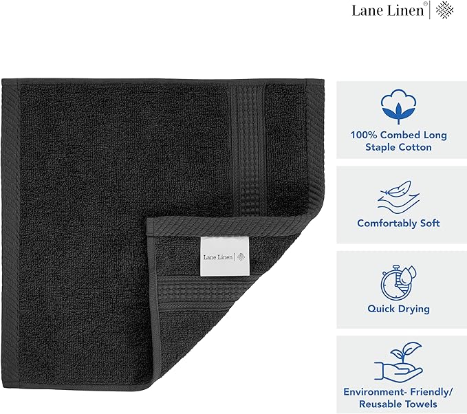 Black Hand Towels for Bathroom