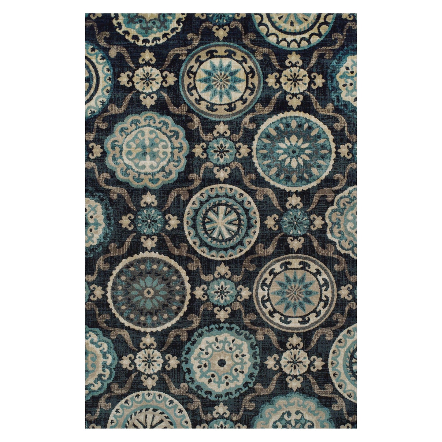 Superior Indoor Area Rug, Plush Soft Rugs for Living Room, Bedroom, Office, Dining, Kitchen Floors, Modern Aesthetic, Geometric Diamond Lattice Floor Decor, Abner Collection, 5' x 8', Grey