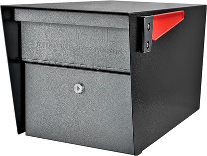 Mail Boss 7521 Mail Manager Locking Mailbox, Large, Black & Granite