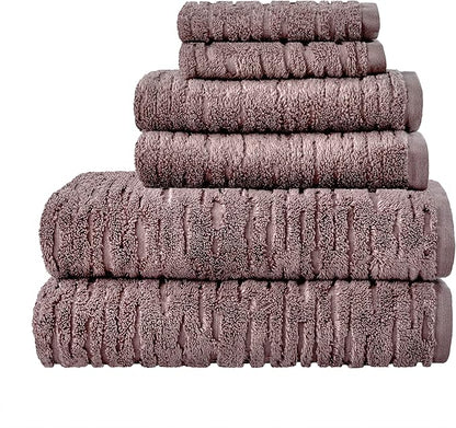 SKL Home CloudSoft Cotton Luxury Bath Towel, Soft Plum