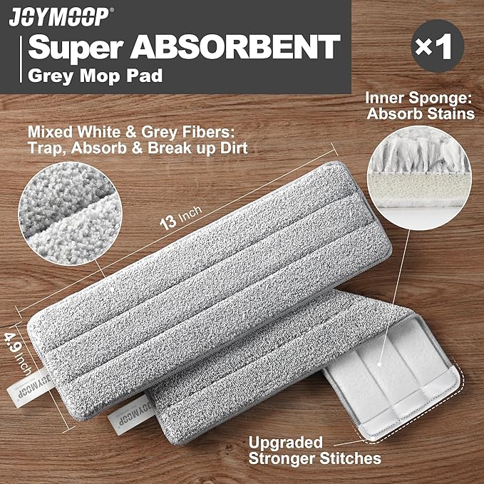 JOYMOOP White Flat Mop & Bucket