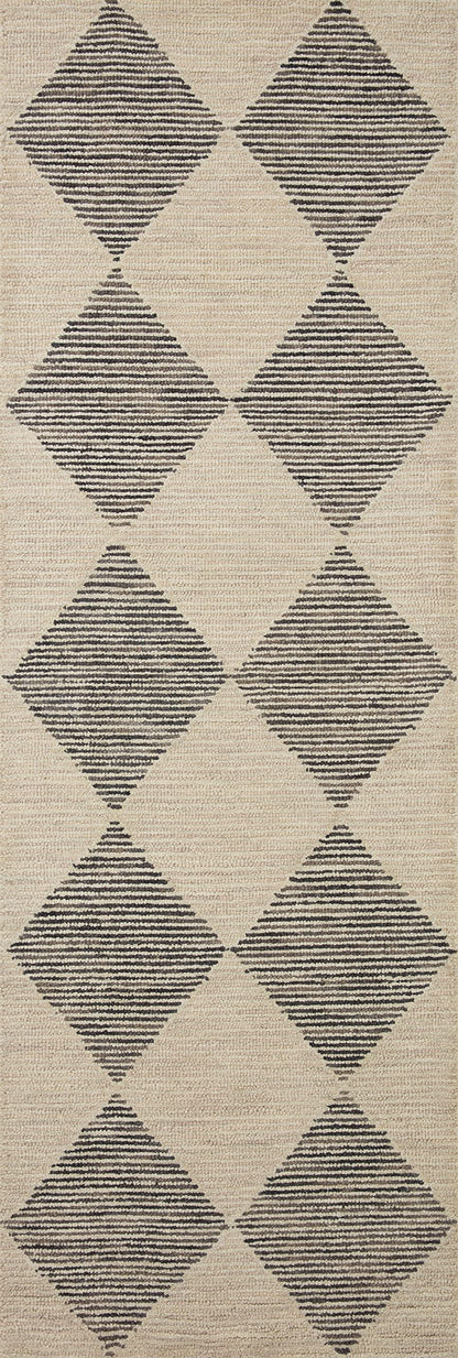 Loloi Chris Loves Julia Francis Collection FRA-01 Beige/Charcoal 7'-9" x 9'-9" Area Rug