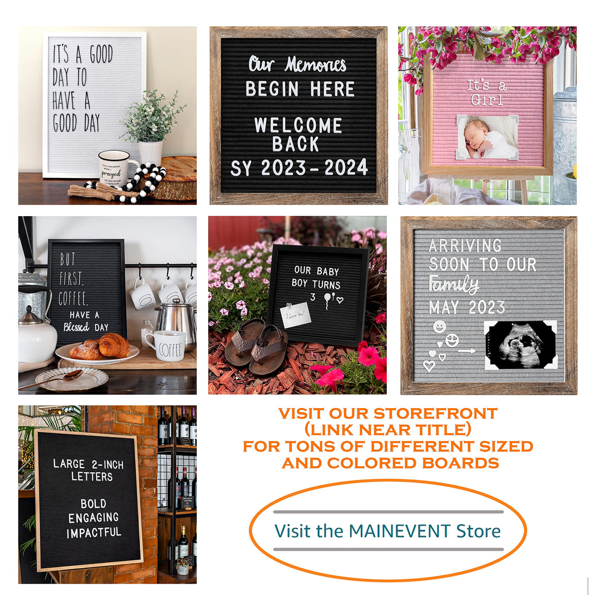Skinny Felt Board Letters Only Set NO BOARD INCLUDED, Rae Inspired Font Farmhouse Decor Accessory, 2 Inch White Plastic Letters Numbers Symbols For Changeable Felt Letter Board Message Bulletin