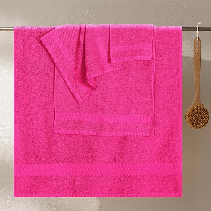 GLAMBURG Ultra Soft 8-Piece Towel Set