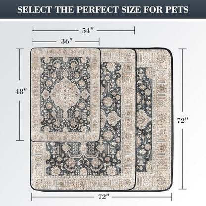 Thicken Super Absorbent Reusable, Washable Pee Pads for Dogs - 2 Pack, 36x48 Non-Slip Leakproof Potty Pads for Floor, Crate & Couch