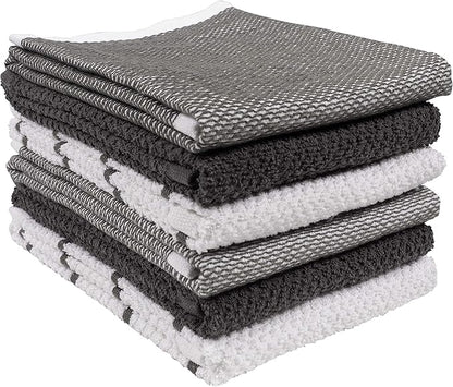 KAF Home Ayesha Curry Mixed Utility Kitchen Towel Set, Mixed Terry Kitchen