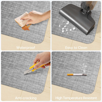 Cybstrax Office Chair Mat for Hardwood & Tile Floor, 45" x 53" Desk Chair Mat, Anti Slip, Non-Curve Computer Chair Mat for Rolling Chairs Floor Protector for Home Office