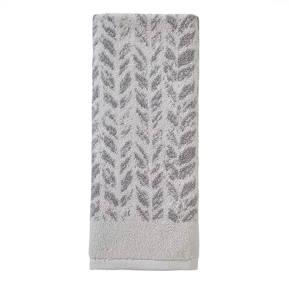 SKL Home Distressed Leaves 100% Turkish Cotton Premium 2-Piece Hand Towel Set