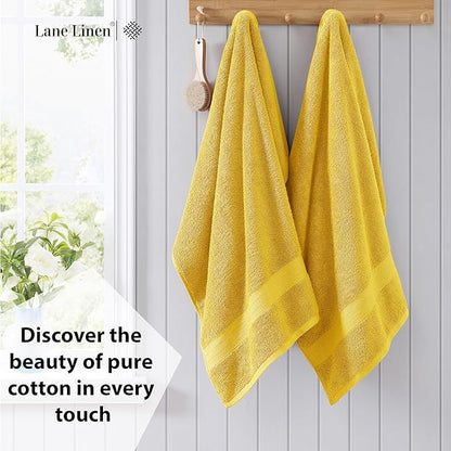 LANE LINEN 100% Luxury Cotton Bath Sheets 4 Pack