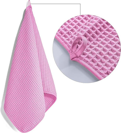 POLYTE 430 GSM Microfiber Lint Free Hand Towel, 16 x 30 in, 4 Pack