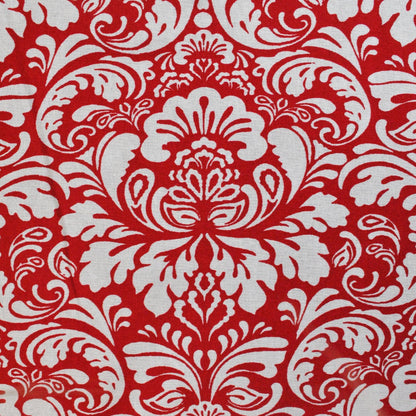 DII 100% Cotton, Machine Washable, Everyday Damask Kitchen Tablecloth for Dinner Parties, Summer & Outdoor Picnics - 60x84 Seats 6 to 8 People, Tango Red