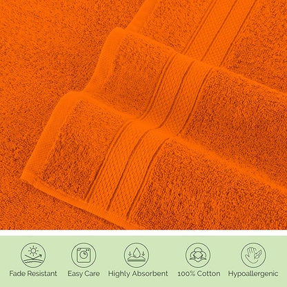 Elegant Comfort Luxury 6-Piece Towel Set, Premium Soft 100% Turkish Cotton
