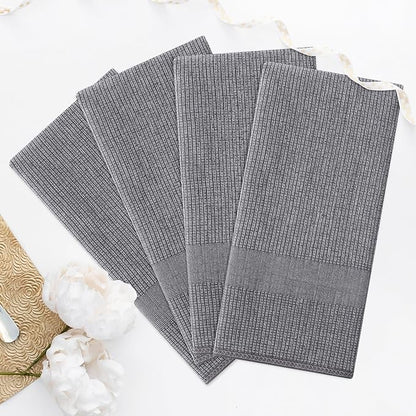 Homaxy Premium Kitchen Towels, Large Cotton Kitchen Hand Towels, Flat and Terry