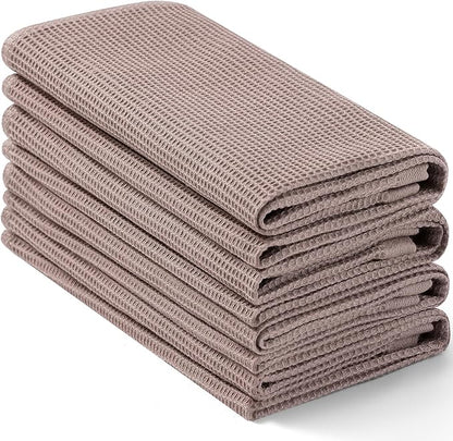 Homaxy 100% Cotton Waffle Weave Kitchen Towels
