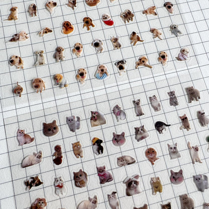 MOLNESO 2000+ Mini Stickers Pack, 36 Sheets Tiny Animal & Cute Pet Stickers with Tweezer, 5mm Small Stickers for Journals, Planners, Scrapbooking, DIY Decoration