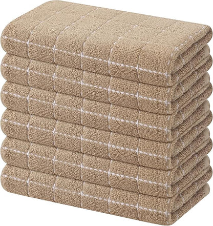 Mordimy 100% Cotton Terry Cloth Kitchen Towels, Super Soft and Absorbent Dish