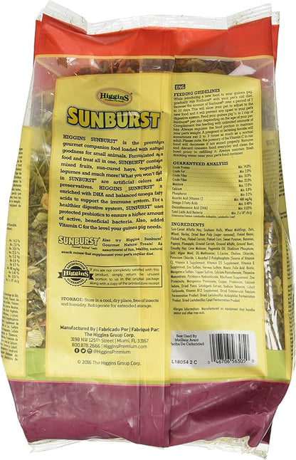 Higgins Sunburst Gourmet Food Mix for Guinea Pigs, 3 Pound