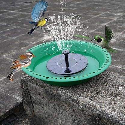OVZILKI Bird Bath for Outside Heavy Duty, 14 inch BirdBath Bowl Only with Rust-Proof Black Chains for Outdoor, Hanging Bird Bath Hanging Bird-Feeder for Garden Backyard Decor (Green 1 Pack)