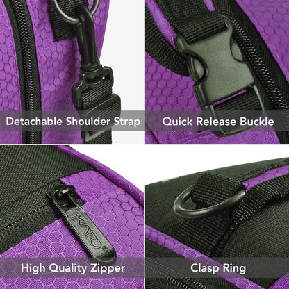 Tirrinia Expandable Insulated Lunch Bag for Men Women – Leakproof Reusable Cooler LunchBox for Kids & Adults with Shoulder Strap, Perfect for Work, School, Office, Travel,Purple