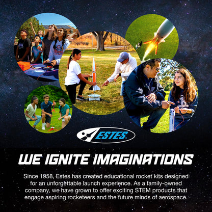 Estes 0653 Ripley Rocket Rocket-Building Kit, Intermediate Flying-Model-Rocket Kit for Ages 10+