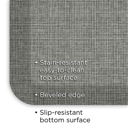 NewLife by GelPro Decorative Foam Floor Mat, 20" x 32", Patina Grey