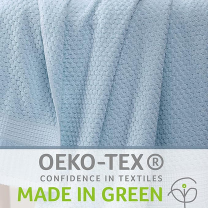 NY Loft 100% Cotton Bath Towel 4 Pack | Super Soft & Absorbent Quick-Dry Bath