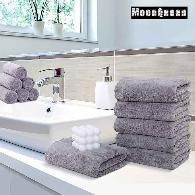 MOONQUEEN 6 Pack Premium Hand Towels