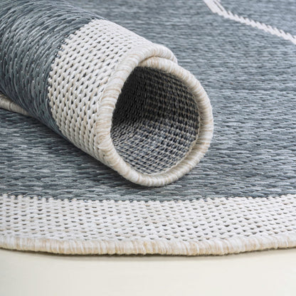 JONATHAN Y Rustic Abstract Indoor Outdoor Runner Rug 2X8 Blue/Cream, Jasper Modern for Backyard, Patio, Porch, Easy-Cleaning, High Traffic, Pet-Friendly, Non-Shedding (SHP101C-28)