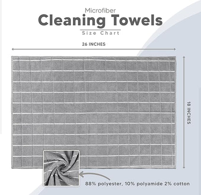 Utopia Towels - Microfiber Kitchen Towels, Super Absorbent 18 x 26 Inches