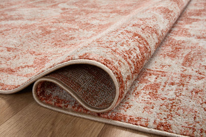 Loloi Odette Collection ODT-03 Rust/Ivory 5'-3" x 7'-9" Area Rug