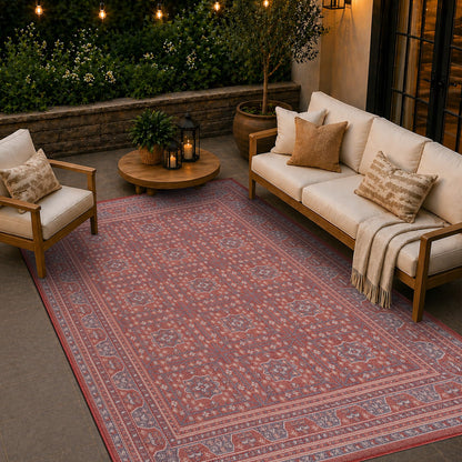 Loom&Crate 8x10 Outdoor Rug - Pet & Kid Friendly, Versatile for Patio, Deck, Backyard, Indoor & Outdoor Areas, Size: 7'7" x 10'