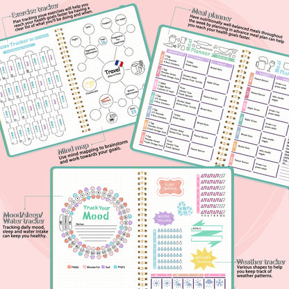 Midenco Bullet Journal Stencils (36PCS), Journal Supplies Accessories Kit for Bullet Journaling & Planner